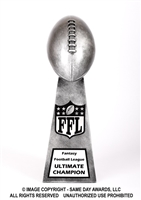 Silver Vince<BR> Football Trophy<BR> 15 Inches