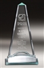 Premium Obelisk<BR> Glass Trophy<BR> 11.5 Inches