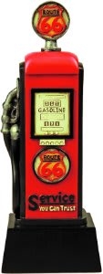 Route 66 Gas Pump Trophy<BR> 11.5 Inches