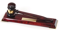 Rosewood Premium<BR> Gavel Award<BR> 10 Inches