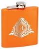 6 Oz. Stainless Steel Flask<BR> Orange