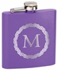 6 Oz. Stainless Steel Flask<BR> Purple