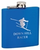 6 Oz. Stainless Steel Flask<BR> Royal Blue
