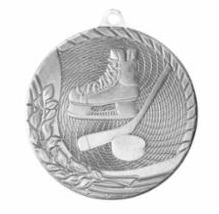 Inflation Buster<BR>Super Economy<BR> Hockey Medal<BR> Silver/Bronze<BR>  1 5/8 Inches