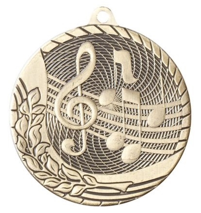 Inflation Buster<BR>Super Economy<BR> Music Medal<BR> Gold/Silver/Bronze<BR>  1 5/8 Inches
