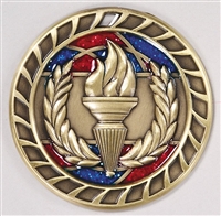 Glitter Victory Medal<BR> Gold/Silver/Bronze<BR> 2.5 Inches