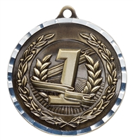 Diamond Cut<BR> 1st Place Medal<BR> Gold<BR> 2 Inches