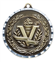 Diamond Cut XXL<BR> Victory Medal<BR> Gold/Silver/Bronze<BR> 2.75 Inches