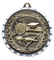 Diamond Cut XXL<BR> Swimming Medal<BR> Gold/Silver/Bronze<BR> 2.75 Inches