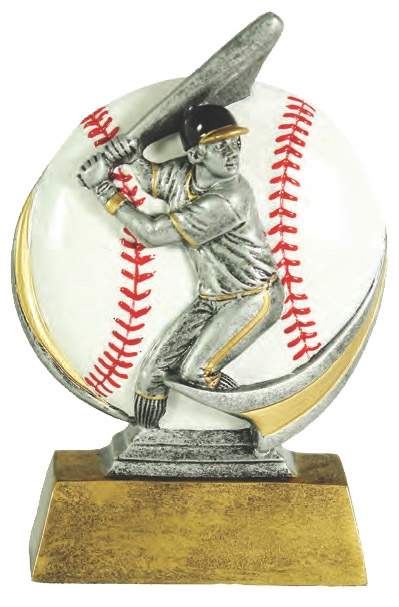Mini Color Motion<BR> Baseball Trophy<BR> 5 Inches