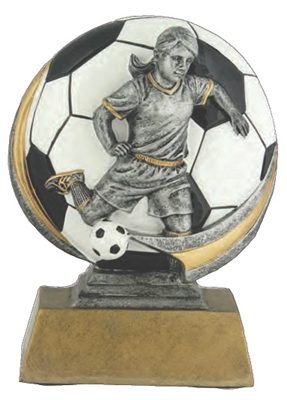 Soccer Futsal Trophy w/ free personalized plaque Trophy 12 Inches Tall 