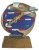 Mini Color Motion<BR> Female Swimming Trophy<BR> 5 Inches