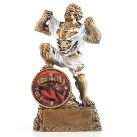 Chili Cook Off Trophy<BR> Monster<BR> 6.75 Inches