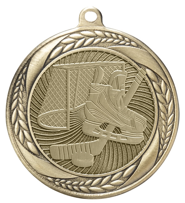 Inflation Buster<BR>Laurel Wreath Hockey<BR> 2.25 Inch Medal