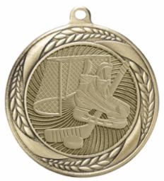 Laurel Wreath Hockey <BR> 2.25 Inch Medal