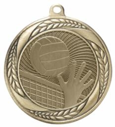 Inflation Buster<BR> Laurel Wreath Volleyball<BR> 2.25 Inch Medal