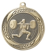 Inflation Buster<BR>Laurel Wreath Female Weightlifting <BR> 2.25 Inch Medal