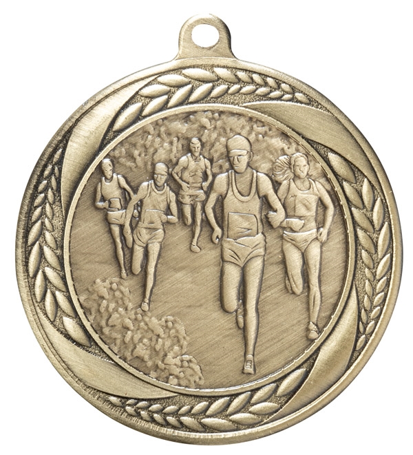 Inflation Buster<BR>Laurel Wreath Cross Country<BR> 2.25 Inch Medal