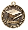 Graduate Medal<BR> Gold Only<BR> 2 Inches