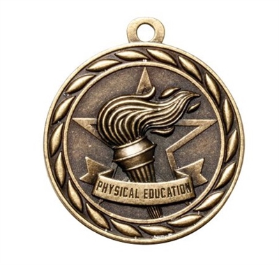 P.E. Medal<BR> Gold<BR> 2 Inches