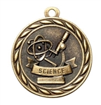 Science Medal<BR> Gold/Silver/Bronze<BR> 2 Inches