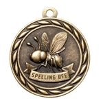Spelling Bee Medal<BR> Gold/Silver/Bronze<BR> 2 Inches