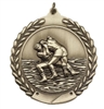 Budget Die Cast<BR> Wrestling Medal<BR> Gold/Silver/Bronze<BR> 1.75 Inch