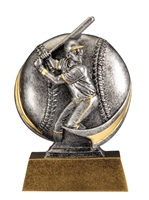 Mini Motion<BR> Baseball Trophy<BR> 5 Inches