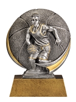 Mini Motion<BR> Male Basketball Trophy<BR> 5 Inches