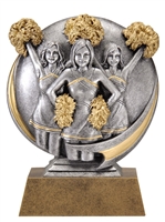 Mini Motion<BR> Cheerleading Trophy<BR> 5 Inches