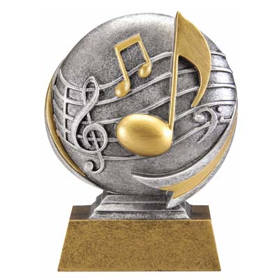 Mini Motion<BR> Music Trophy<BR> 5 Inches