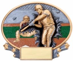 Baseball Explosion<BR>Plaque or Trophy<BR> 6 Inches