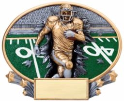 Football Explosion<BR>Plaque or Trophy<BR> 6 Inches