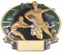 Flag Football Explosion<BR>Plaque or Trophy<BR> 6 Inches