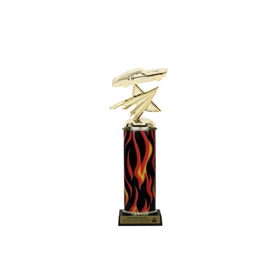 Flame Column<BR> Mustang Trophy<BR> 10-12 Inches