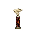 Flame Column<BR> Corvette Trophy<BR> 10-12 Inches