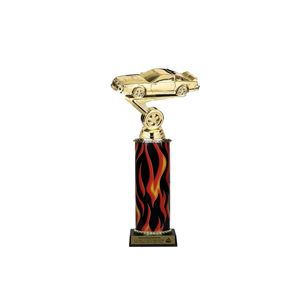 Flame Column<BR> Vintage Camaro Trophy<BR> 10-12 Inches