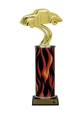 Flame Column<BR> Gas Coupe Trophy<BR> 10-12 Inches