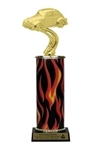 Flame Column<BR> VW Bug Trophy<BR> 10-12 Inches