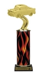 Flame Column<BR> 57 Chevy Trophy<BR> 10-12 Inches
