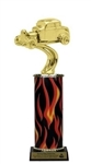 Flame Column<BR> Hot Rod Trophy<BR> 10-12 Inches