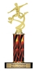 Single Flame Column<BR> Soccer M Motion Trophy<BR> 10-12 Inches