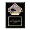 Ebony Matte Plaque<BR> BBQ Award<BR> 9" x 12"