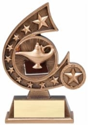 Comet Lamp Trophy<BR> 5.75 Inches
