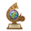 Comet Holograph <BR> Praying Hands Trophy<BR> 5.75 Inches