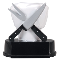 Chef/Hat/Knife Trophy<BR> 5 Inches