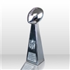 Chrome Plated Resin <BR>Lil Vince Trophy<BR> Premium Football Trophy<BR> 12 Inches