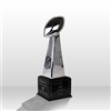 Up to 16 Year <BR> Chrome Silver Resin<BR> Big Vince Tower<BR> Fantasy Football Trophy<BR> 23 Inches