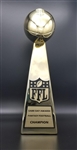 Chrome Plated Resin<BR> The Vince<BR> Premium Football Trophy<BR> 15 Inches