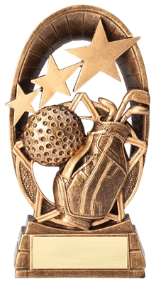 Radiant Star<BR> Golf Trophy<BR> 6.5 Inches
